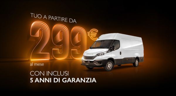 IVECO Daily in leasing da 299€ al mese
