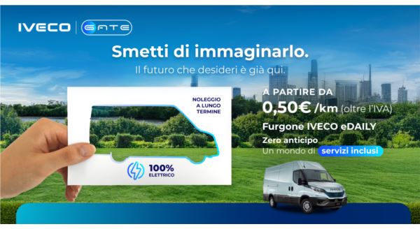Noleggio a lungo termine Furgone IVECO eDAILY a partire da 0,50€/km