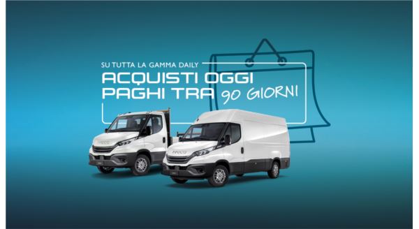 Compra oggi il tuo Daily e lo inizi a pagare dopo 90 giorni!
