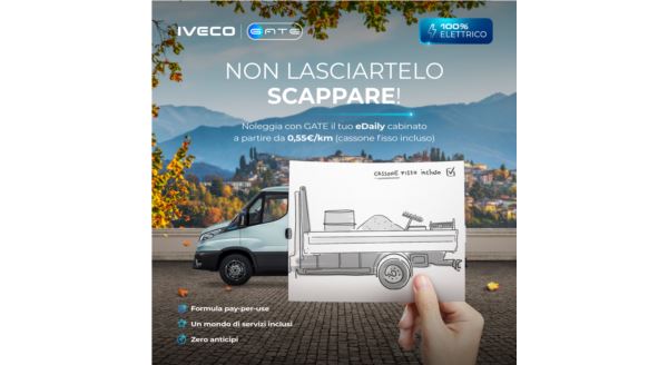Noleggio a lungo termine  Furgone IVECO eDAILY a partire da 0,55€/km
